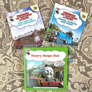 4/$20 Vintage Thomas the Tank Engine & Friends Books 1 Board Book, 2 Hardcovers
